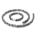 KALEN Fashion Multi-layer Bracelet and Necklace Stainless Sets Men