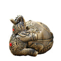 Household Fashion Metal Fall Proof Ashtray Creative Antique Anti Fly Ash Office Bedside Ashtray