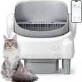 New Design Smart 65L Large Space Oversize Easy Automatic Cleaning Cat Toilet Open Top Anti-Splash Litter Box MegaBDM