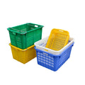 Heavy Duty HDPE Food Grade Stackable Foldable Eco-friendly Vented Mesh Agricultural Use High Capacity 40-60KG ISO9001 Crates