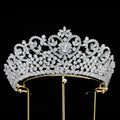 In Stock Zircon Bridal Tiara Bridal Hair Accessories Luxury Pageant Crown for Women