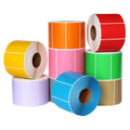 Three-proof Self Adhesive Colored Pink Blue Red Color Rolls Thermal Paper Label Sticker