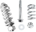 M10x1.5 Universal Fit 2pcs Vehicle Exhaust Flange Bolts Nuts Kit  Car Exhaust Manifold Bolts 2 Springs New Title