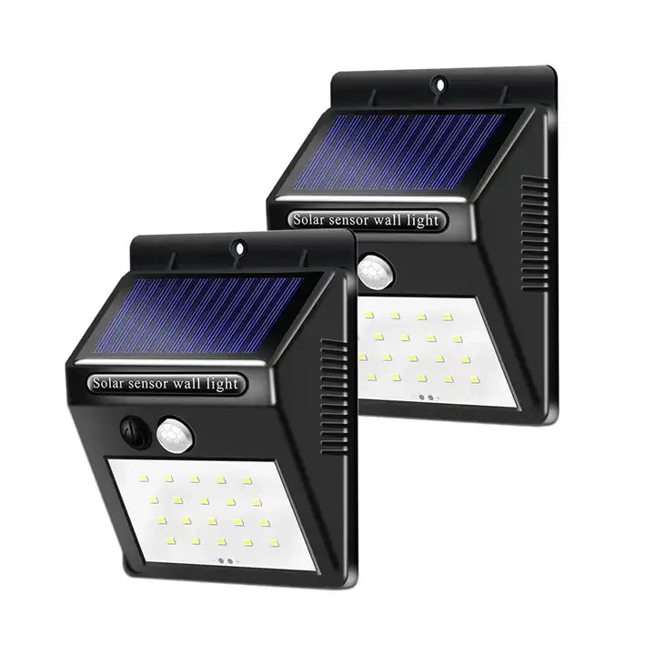 Wholesale Solar-Powered Rechargeable 20 LED Daylight IP65 Waterproof Dimmable CRI 80 Garden Outdoor Wall Light