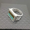 Duyizhao Hot Selling Arab Religion Allah Oil Color Preserving 14K Gold Plated Titanium Steel Men Ring Jewelry