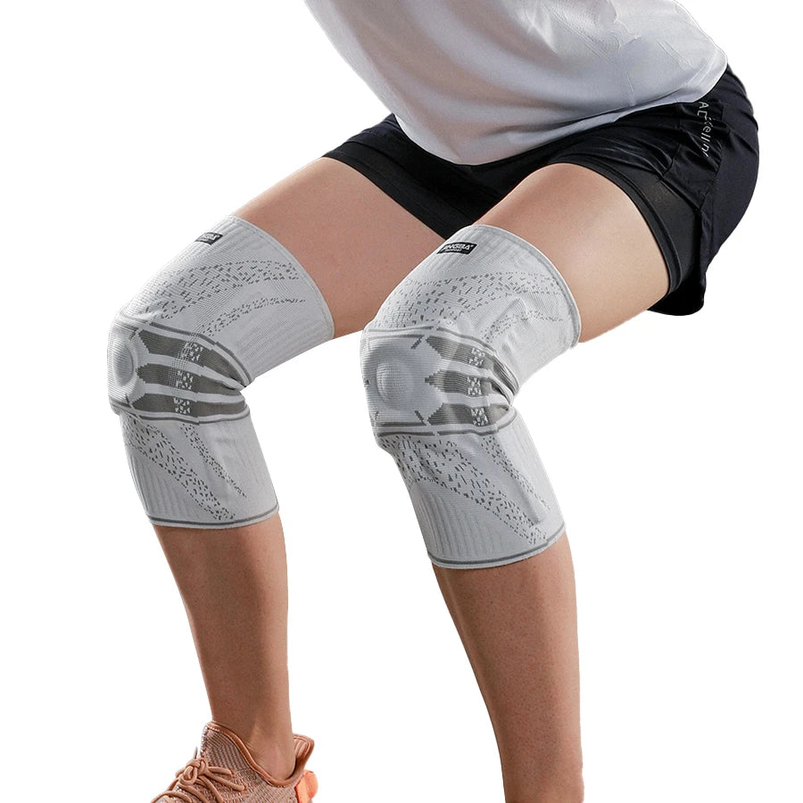 JINGBA Factory New Compression Breathable Anti-Odor Non-slip Silicone Gel Knee Brace Support for Sports Working Running Workout