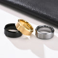 Trend Jewelry Classic Pure Tungsten Gold Men's Anti-scratch Tungsten Steel Ring