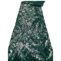 100% Polyester Beads Luxury Dress Net Lace Fabric Dobby Transparent Lace Fabrics for Dress