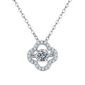 RINNTIN SMN58 Design Jewelry 925 Sterling Silver Spirit Necklace Moissanite D Color VVS Pendant for Women Moissanite Necklace