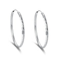 POLIVA Women's Charm Hoop Earring 925 Sterling Silver with 14k Gold Plating Solid Hip Pop Design No Stone Cute Bezel Setting