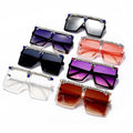0297 Hot Sale Customizable Fashion Ladies Large PC Full Frame Sunglasses With Diamonds
