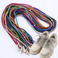 Luxury Rhinestone Shoelaces Rainbow Diamond Shoe Laces Sneakers Laces Shoes Round Shoelace 80/100/120 DIY Strings