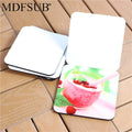 MDFSUB in Stock 4mm Thick Sublimation Mdf coaster 95mm Sublimation coaster square White Blank Sublimation Mdf Coasters for Drink