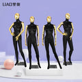 Chrome Female Mannequin Electroplating Gold Women Full Body Plastic Dummy Fashion Garments Display