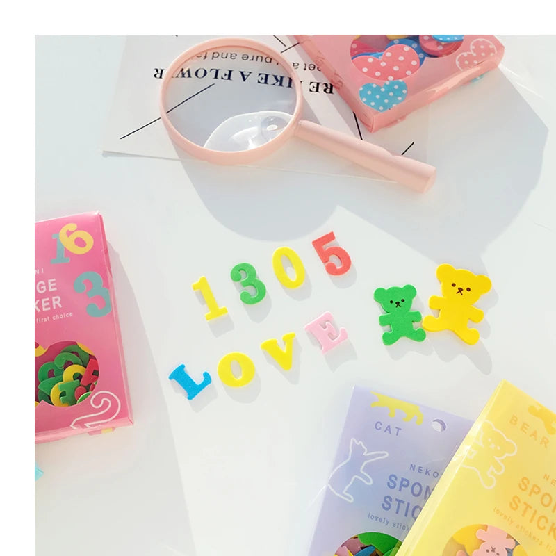 Nekoni EVA Decal Stickers Flake Cat Fruit Dinosaur Waterproof BST Stickers Adhesive Decal Multicolor Adhesive EVA Stickers