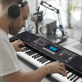 Custom Brand 61 Notes Electronic Organ Desktop Digital Piano 61 Keys Touch Response Pitch Bend Tremolo Keyboard Music Instrument