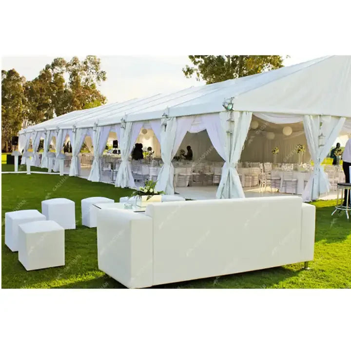 Large Outdoor Commercial Wedding Trade Show Tent with Aluminum Alloy Frame and PVC Fabric Four-Season Waterproof Design