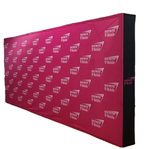Hot Sale 20ft Advertising Tension Fabric Booth Pop up Backdrop Display Stand Wall