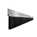 Durable Easy Mounting Aluminum Alloy Door Sweep Brush Black/Silver Hair Bottom Sweep Garage Exterior Doors Easy Door Window
