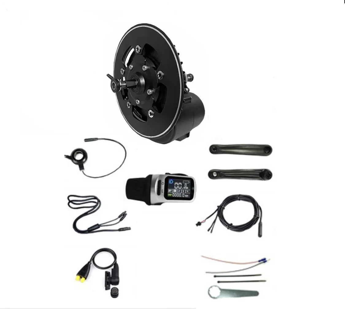 Electric Bike Tongsheng Mid Motor 48v 500w 36v 250w TSDZ2 TSDZ2b Mid Drive E-bike Motor Kit With Xh18 Display