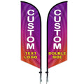 Custom Printing Outdoor Promotional Marketing Street Advertising Running Teardrop Feather Backpack Flag and Banner
