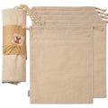 Custom logo Printed White Canvas Cotton Drawstring Dust Bag