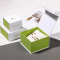 Custom Printed Ceramic Jewelry Display Packaging Box Cardboard Paper with Embossing Matt Lamination & UV Coating Lined Sponge
