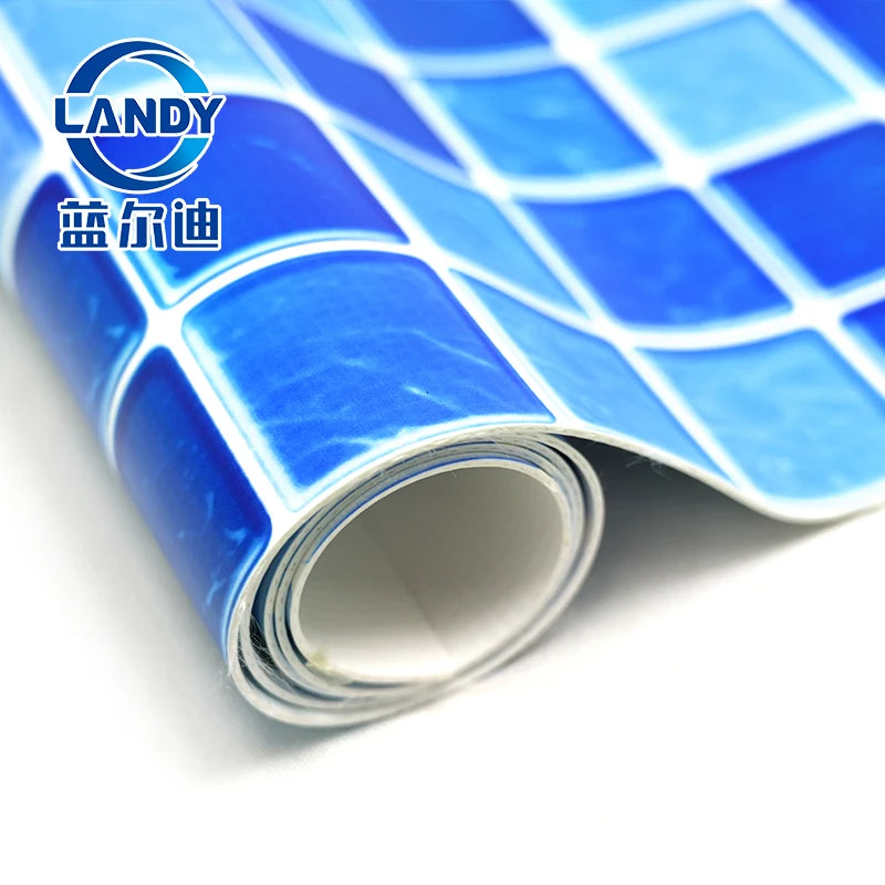 PVC Crystal Diamond Underground Swimming Pool Liners UV Resistance Durable Swimming Pool Liner Pad for Swimming Pools