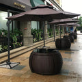 Modern Luxury Aluminum Outdoor Sofa Set 3 Seat Patio Daybed Furniture Waterproof Hotel Use