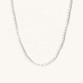 14/18K Gold Plated 925 Sterling Silver Dainty Natural Real Freshwater Rice Beaded Pearl Fashion Jewelry Necklace for Women