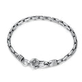 BOCAI Trendy Retro Bamboo Bracelet S925 Sterling Silver Sequin Chain Fine Chain Link Jewelry Accessories for Men Women