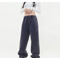 Wholesale Loose Jogger Wide Leg Casual Pants Custom Heavyweight Cotton Y2K Vintage Washed Sweatpants for Women