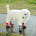 New Fashion Pet Dog Hot Pavement Outdoor Cute Rain Boots With Reflective Sturdy Adjustable Non-skid Dog Shoes