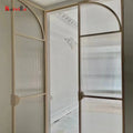 Customized Aluminum Narrow Frosted Glass Casement Door Slim Frame Casement Doors Glass Door French Swing Doors for House