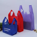 Hot Sale Cheap Disposable Non-woven Rpet Shopping Bag  Reusable Eco Friendly Cheap Carry d Cut Non-woven Bags