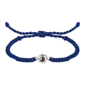 DUYIZHAO Trendy Customized Photo Projection Jewelry Bracelet 100 Language I Love You Projection Woven Bracelet for Men Women