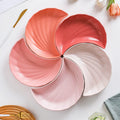 Creative Tableware 5 Pcs Serving Snack Fruit Dish Ceramic Household Crescent Shape Dish Half Moon Combination Plates Set