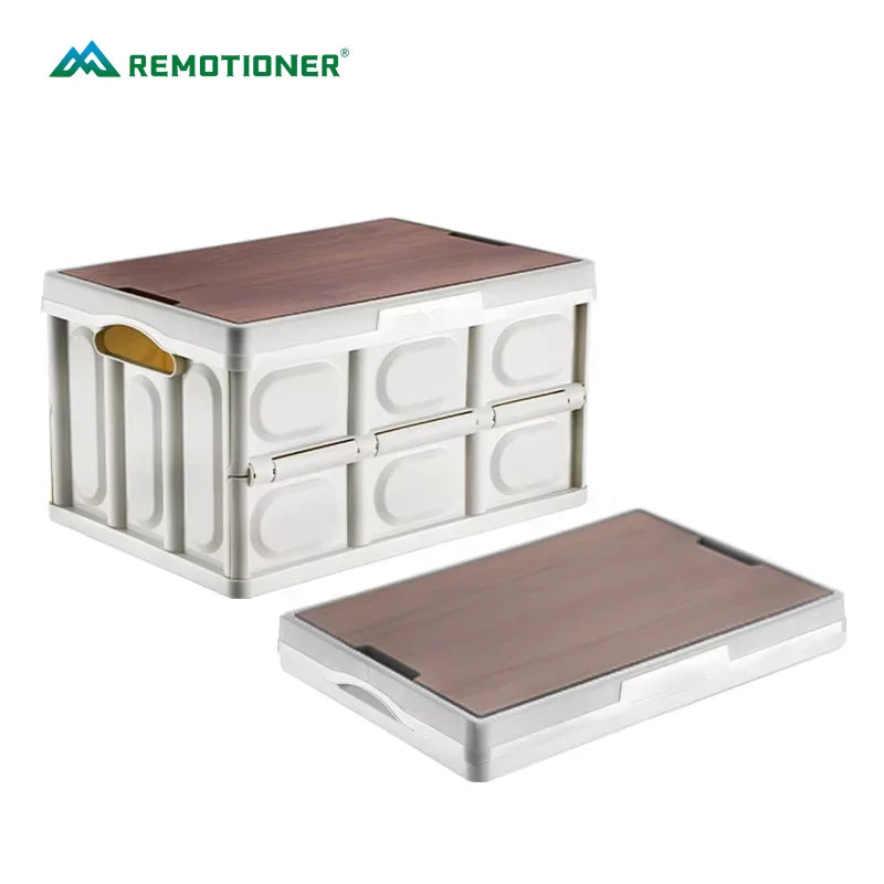 Manufacturer Collapsible Plastic Storage Bin Multifunction Outdoor Camping Plastic Storage Box for Camping