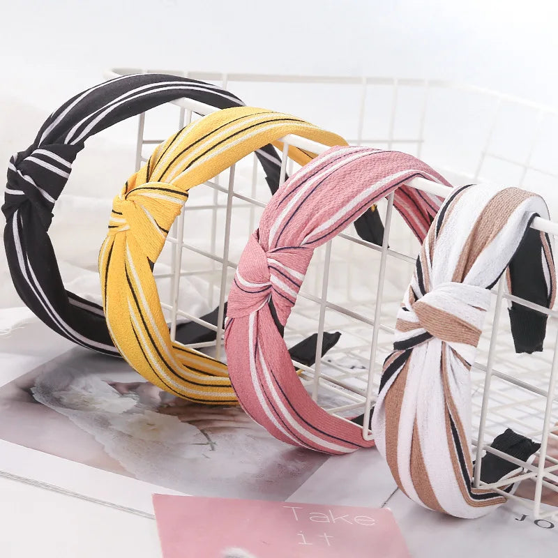 New Coming Fashion Simple Women Cross Knot Headband Hot Selling Elastic Hair Band Versatile Ladies Hair Accessories