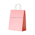 Custom Handle Nature Kraft Paper Shopping Bag Low Price Custom Kraft Bag Paper Bags With logo