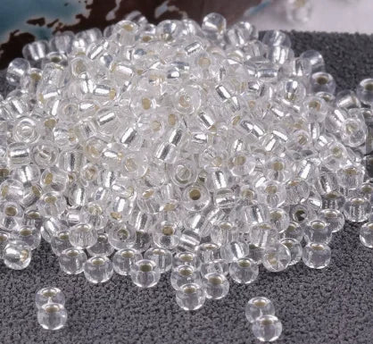 Miyuki Round Rocailles 11/0 Beads 2 mm [21Color Silver-Lined 1 ]10g Pack