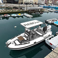 19ft Double Deep V Aluminum Hull RHIB580 Hypalon Orca With 10Capacity Inflatable Boat