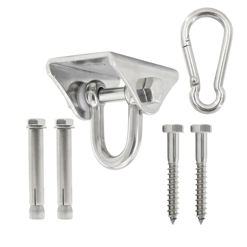 Heavy Duty Stainless Steel Hammock Swing Ceiling Hanging Hook Suspension Hardware Kit for Punching Bag Yoga