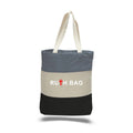 Customized Eco-Friendly Big Capacity Natural Cotton Canvas Shopping Tote Bag with Unique Letter Pattern Design