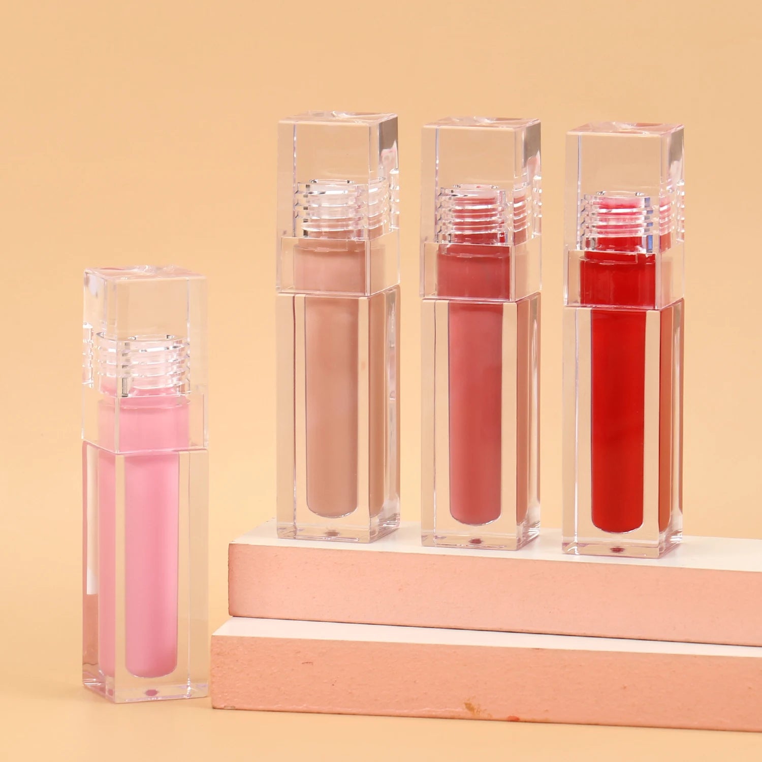 Wholesale Herbal Liquid Lip Gloss Clear Empty Tubes with Free Samples for Private Label Cosmetic Packaging