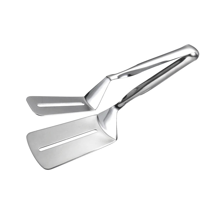 High Quality Luxury 304 Stainless Steel Tongs Eco-Friendly BBQ Clip for Serving Bread Fried Fish Gold Dishwasher Safe Serving