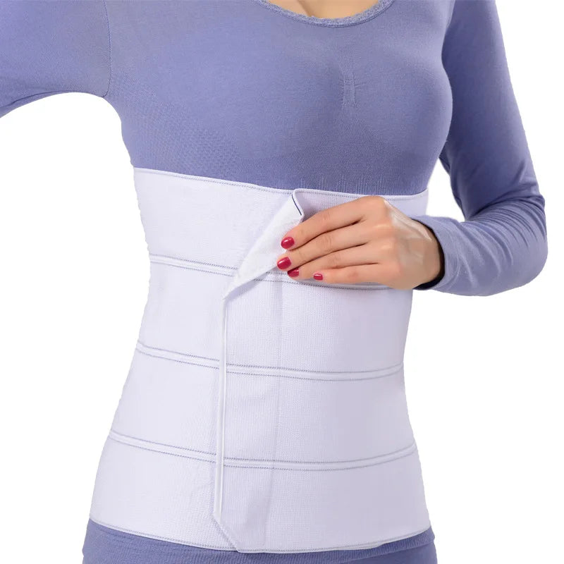 3 PANEL/4 PANEL Elastic Waist Postpartum Belt Compression Wrap Postpartum Belly Band Support Abdominal Binder