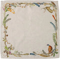 Modern Style Forest Walk Customized Napkin Linen Material Reusable Eco-Friendly Square Handmade Printed Animals Pattern Eternal