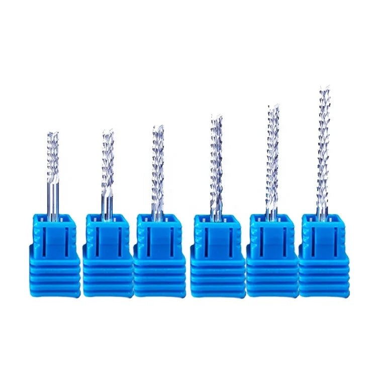 ODM/OEM Support Hot Sale Solid Carbide 2 Flutes Uncoated HRC55 End Milling Cutter Customized Router Bits Smooth Surface 3-Year