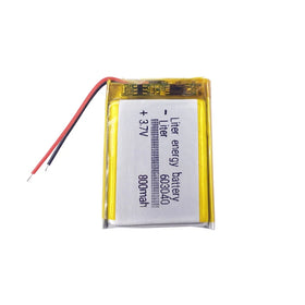 3.7v 603040 800mAh Rechargeable Lithium Polymer Battery Factory